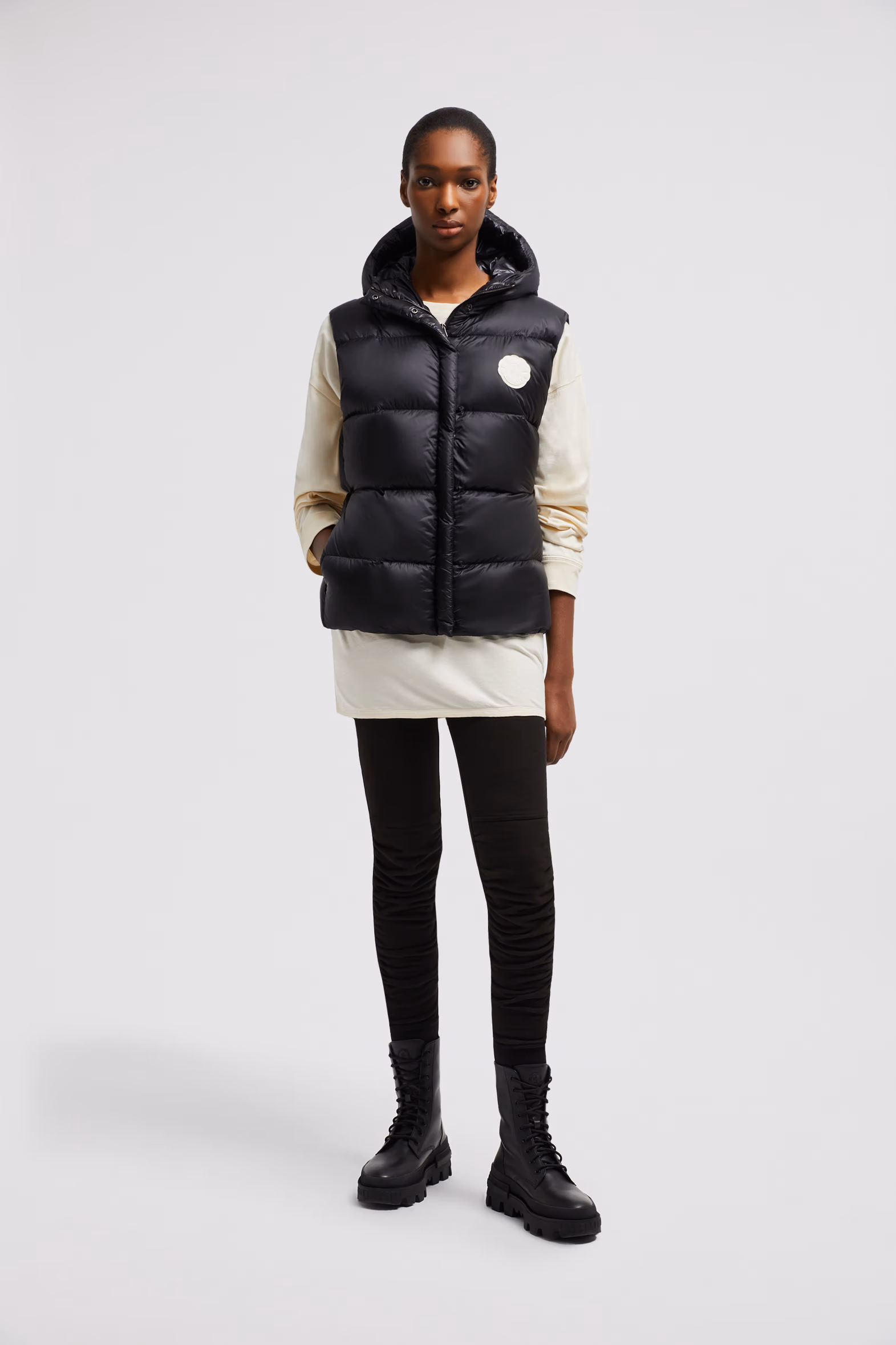 Moncler x Lulu Li Cotton Sweatpants Women Black Moncler 0